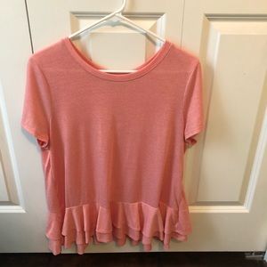 Altar’d state coral top with bow details